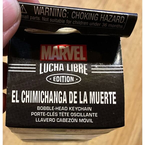 NIB Funko POP Key Chain Luca Libre Edition Marvel Luchadores Deadpool Brand - Picture 3 of 6